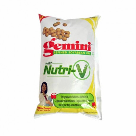 Gemini soyabin oil with Nutri-V 1 lit. - pouch 